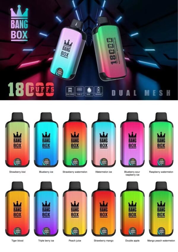 10pcs Bang Box BX5 18K Puffs Portable Vape